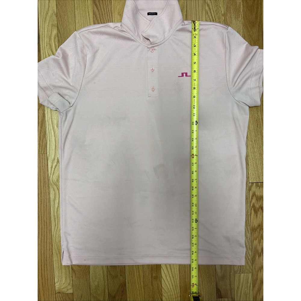 J.Lindeberg Duff Regular Fit Pink Polo Shirt - Size XXL - Picture 8 of 8